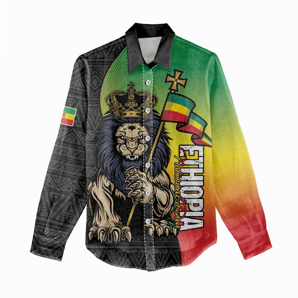 Personalized Ethiopia Women Casual Shirt Happy National Day LT15