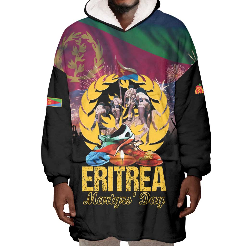 Personalized Eritrea Martyrs Day Wearable Blanket Hoodie Never Forgot June 20 LT15