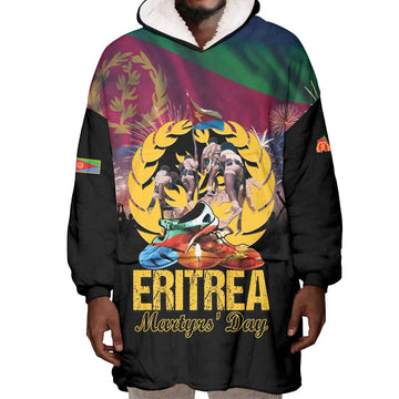 Personalized Eritrea Martyrs Day Wearable Blanket Hoodie Never Forgot June 20 LT15