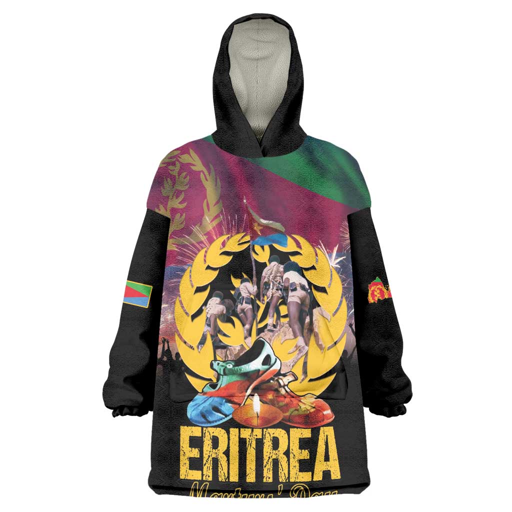 Personalized Eritrea Martyrs Day Wearable Blanket Hoodie Never Forgot June 20 LT15