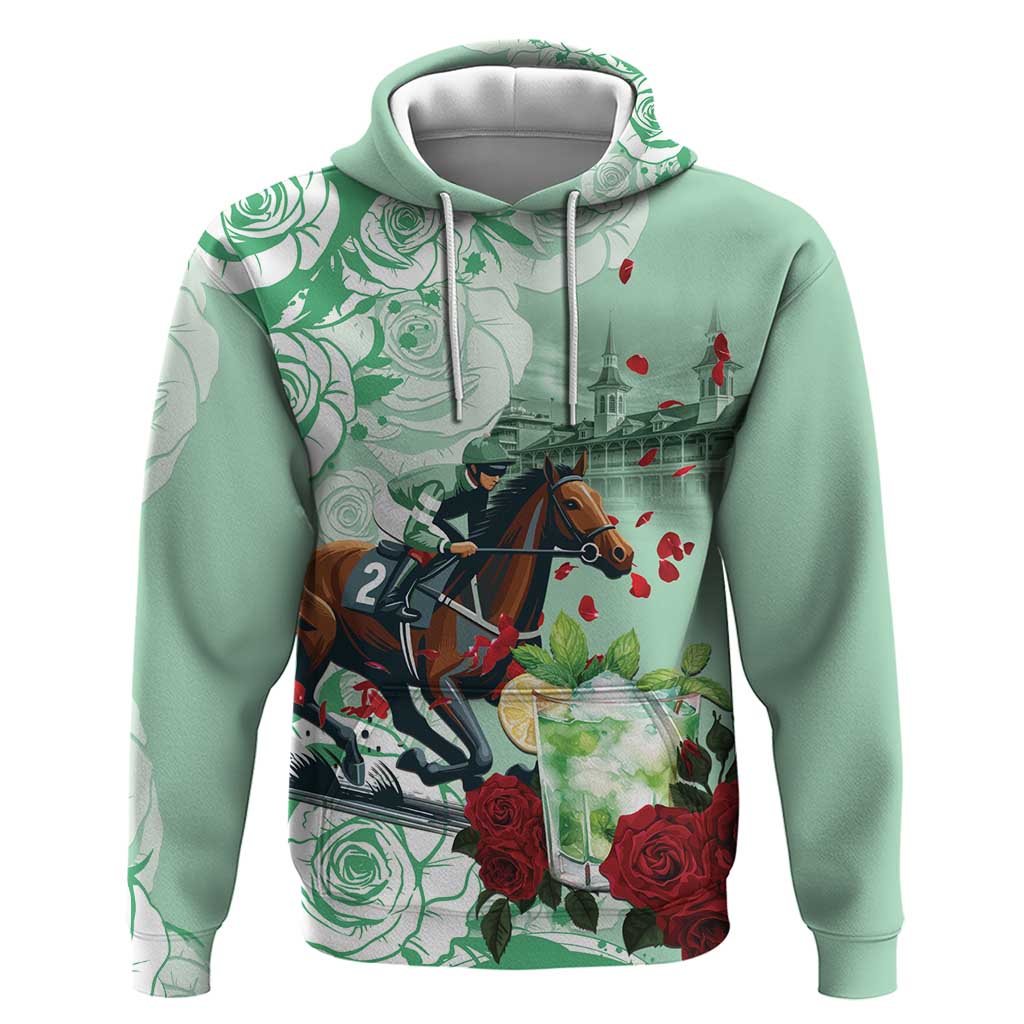 Kentucky Horse Racing Hoodie Churchill Downs Derby Mint Julep Cocktail LT15