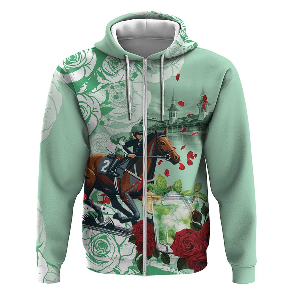 Kentucky Horse Racing Hoodie Churchill Downs Derby Mint Julep Cocktail LT15