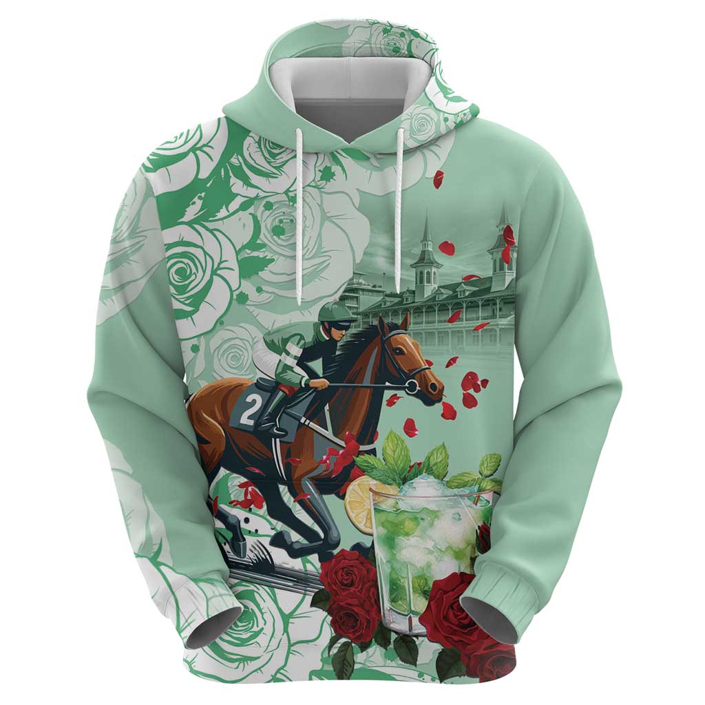 Kentucky Horse Racing Hoodie Churchill Downs Derby Mint Julep Cocktail LT15