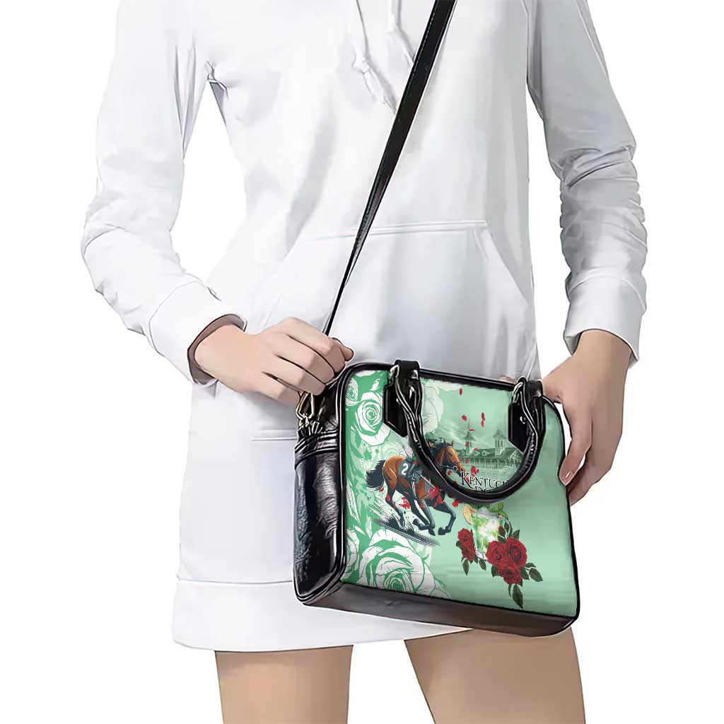 Kentucky Horse Racing Shoulder Handbag Churchill Downs Derby Mint Julep Cocktail LT15