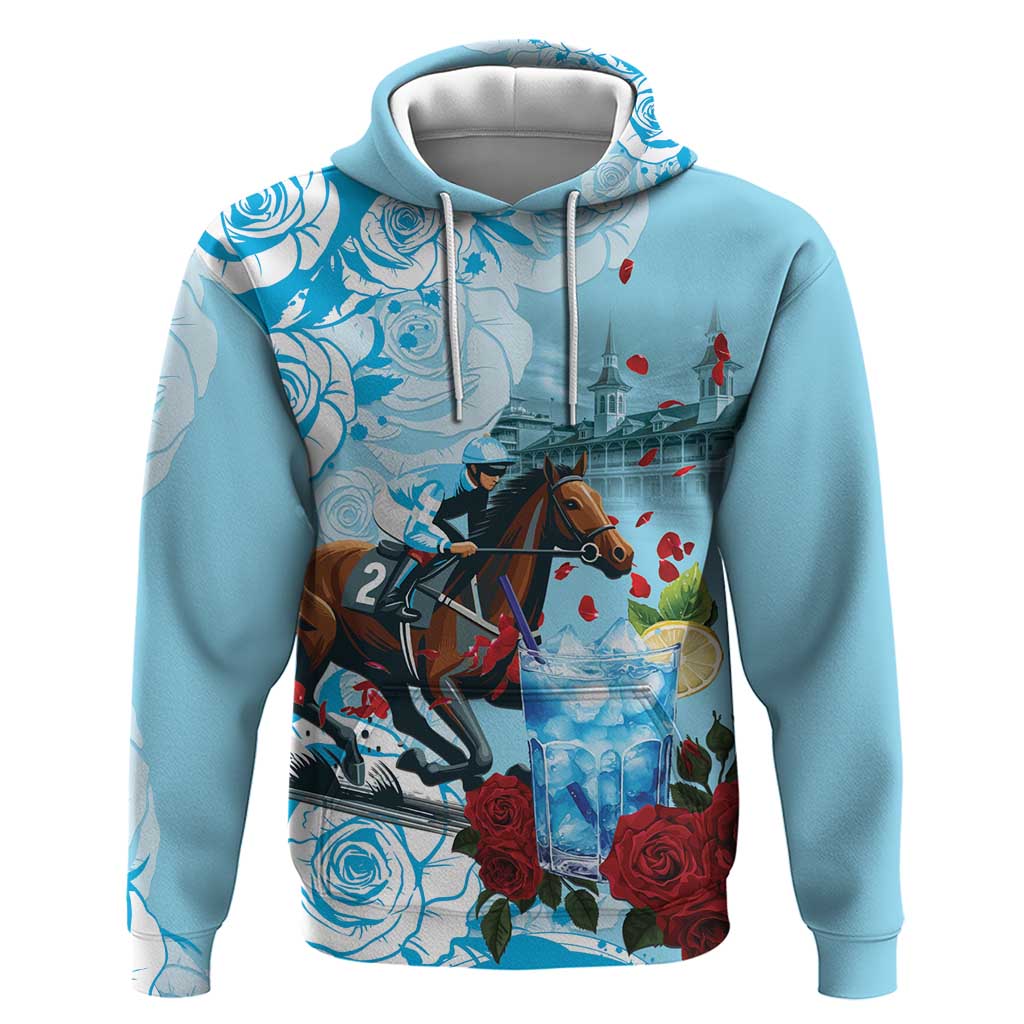 Kentucky Horse Racing Hoodie Churchill Downs Derby Blueberry Mint Julep Cocktail LT15