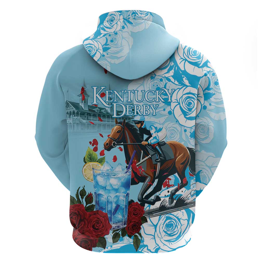 Kentucky Horse Racing Hoodie Churchill Downs Derby Blueberry Mint Julep Cocktail LT15