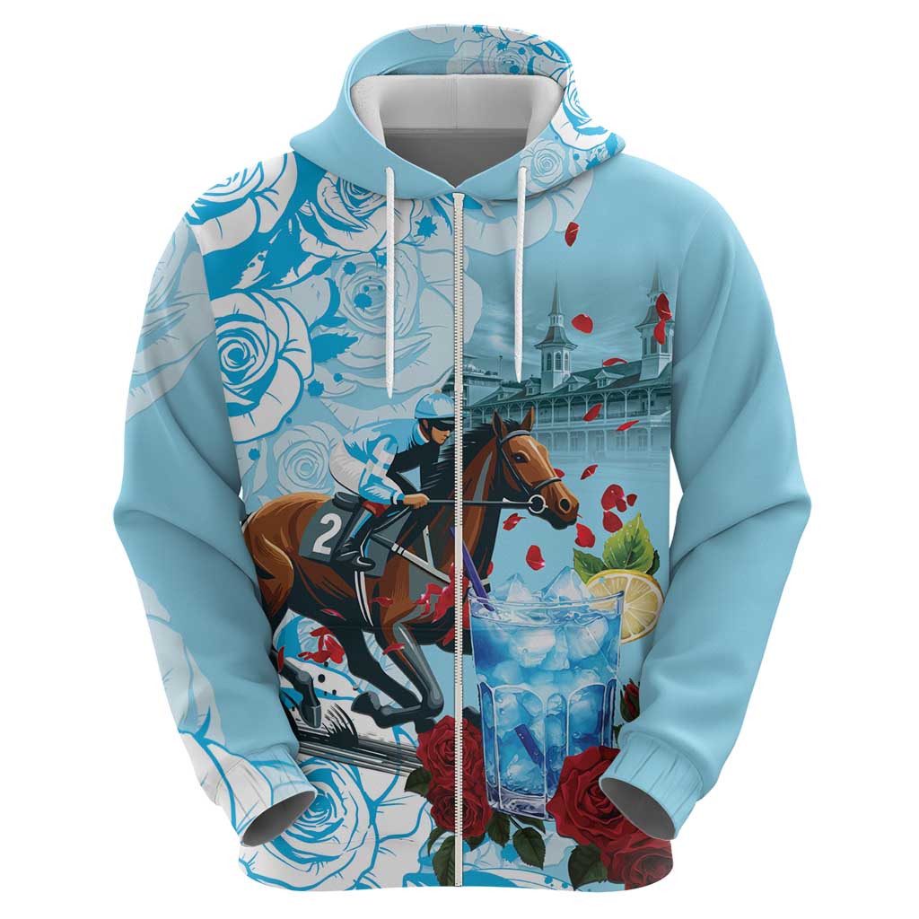 Kentucky Horse Racing Hoodie Churchill Downs Derby Blueberry Mint Julep Cocktail LT15