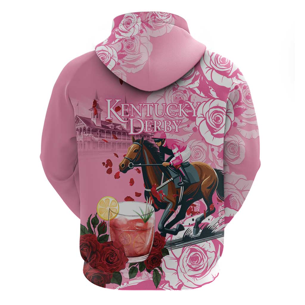 Kentucky Horse Racing Hoodie Churchill Downs Derby Strawberry Mint Julep Cocktail LT15