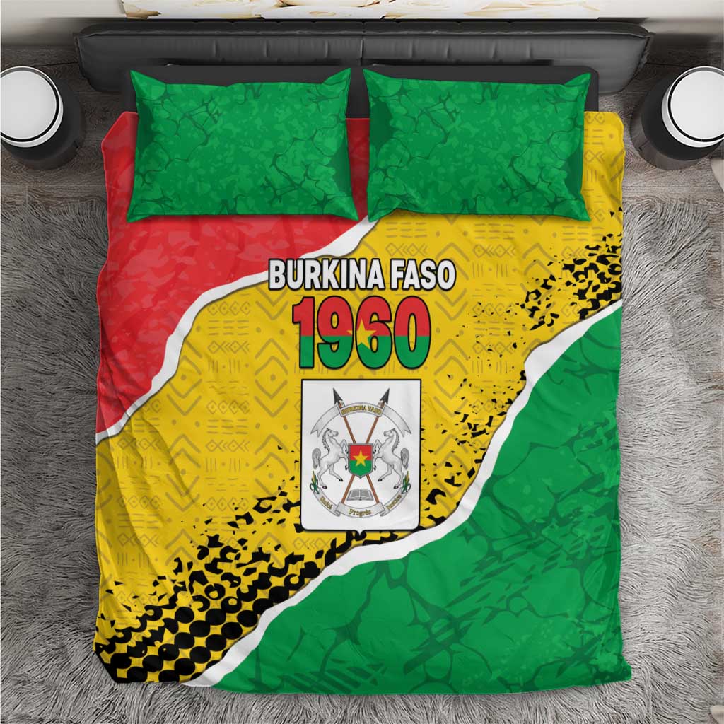 Happy Burkina Faso Bedding Set Independence Day - Bogolan Pattern LT15