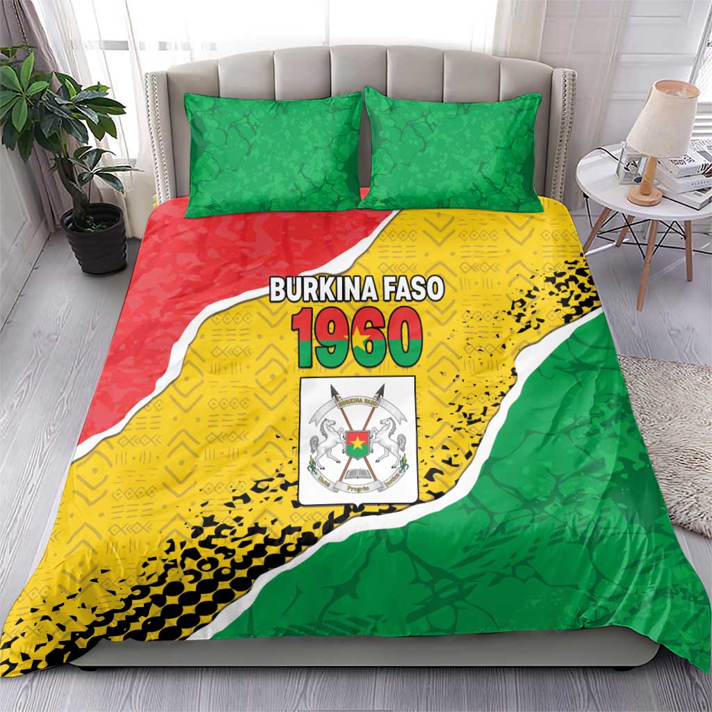 Happy Burkina Faso Bedding Set Independence Day - Bogolan Pattern LT15