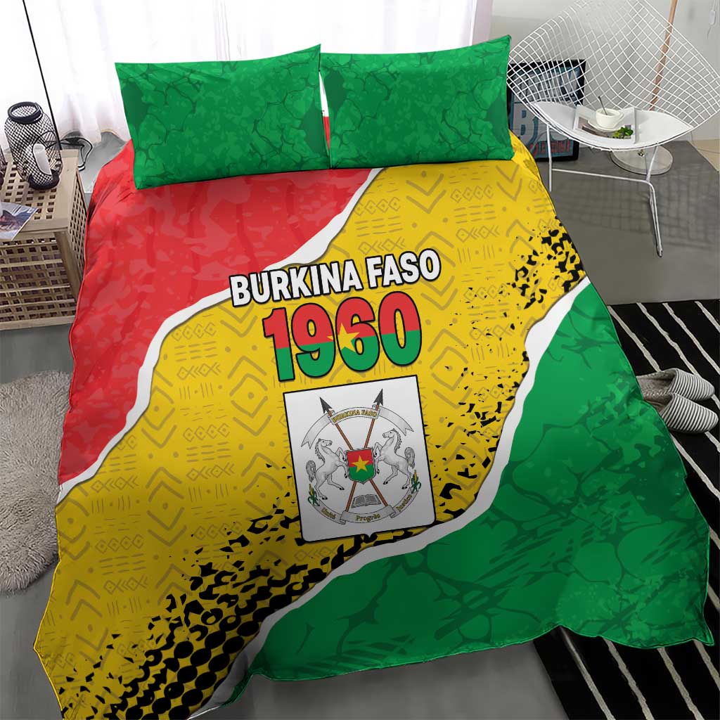 Happy Burkina Faso Bedding Set Independence Day - Bogolan Pattern LT15