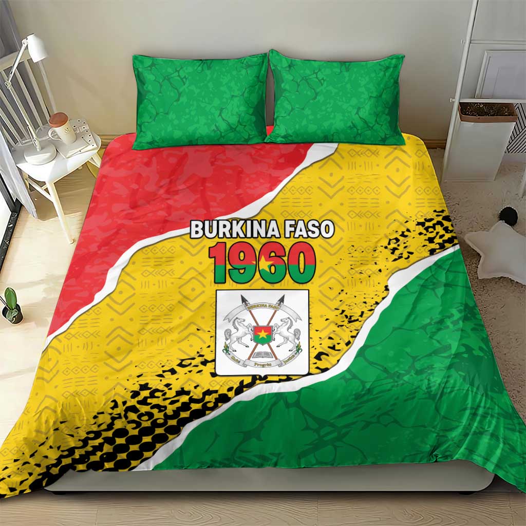 Happy Burkina Faso Bedding Set Independence Day - Bogolan Pattern LT15