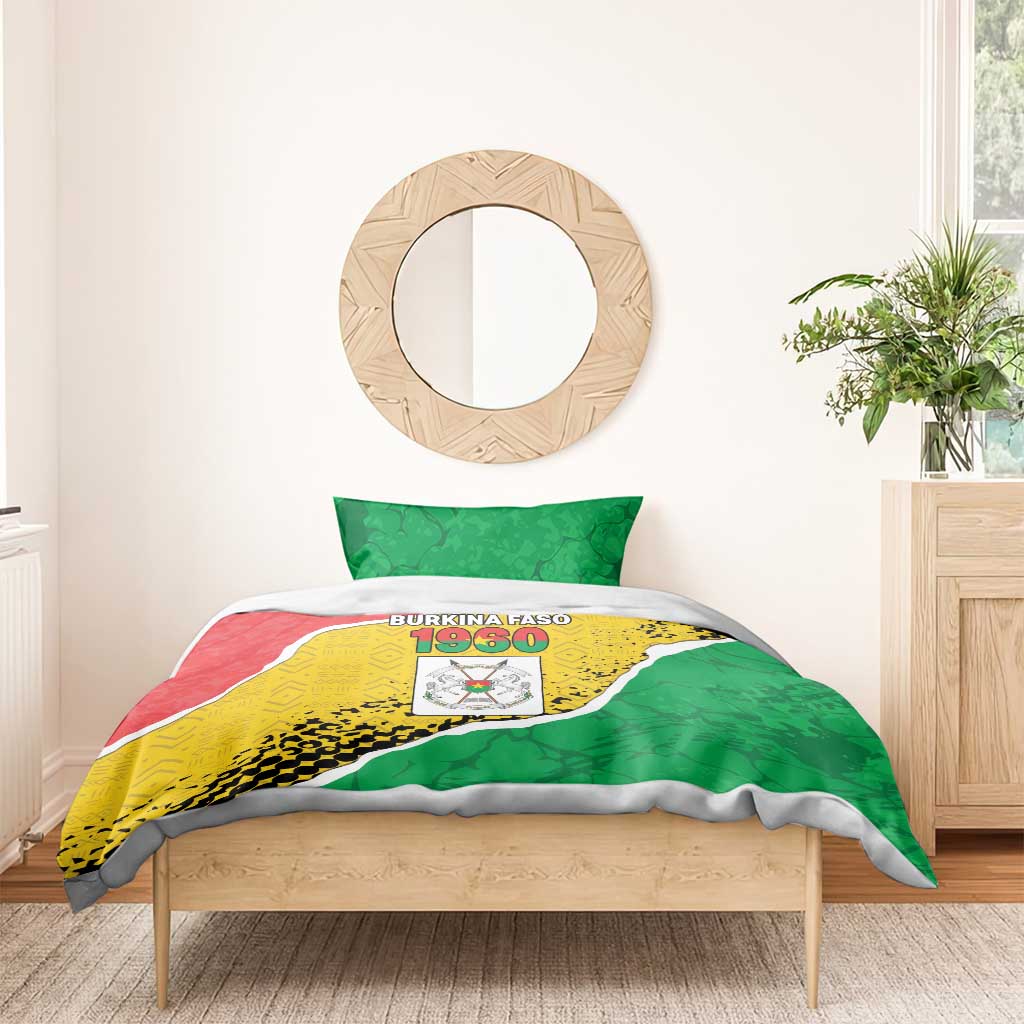 Happy Burkina Faso Bedding Set Independence Day - Bogolan Pattern LT15