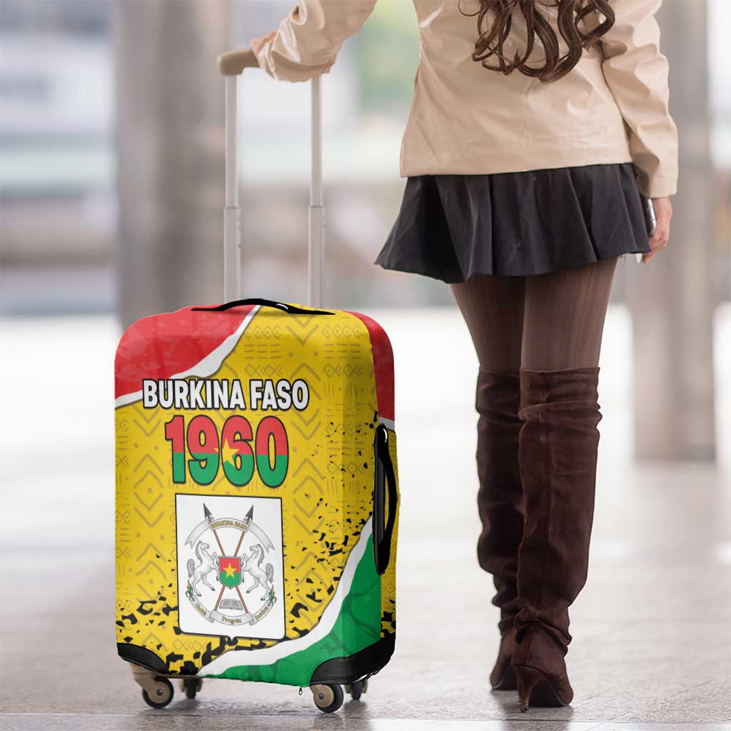 Burkina Faso Independence Day Luggage Cover Coat Of Arms - Grunge Style LT15