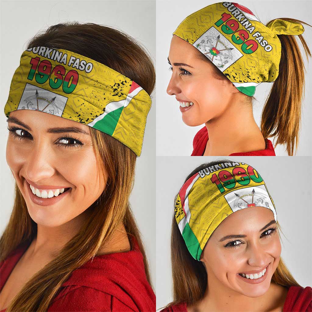 Burkina Faso Independence Day Neck Gaiter Coat Of Arms - Grunge Style LT15