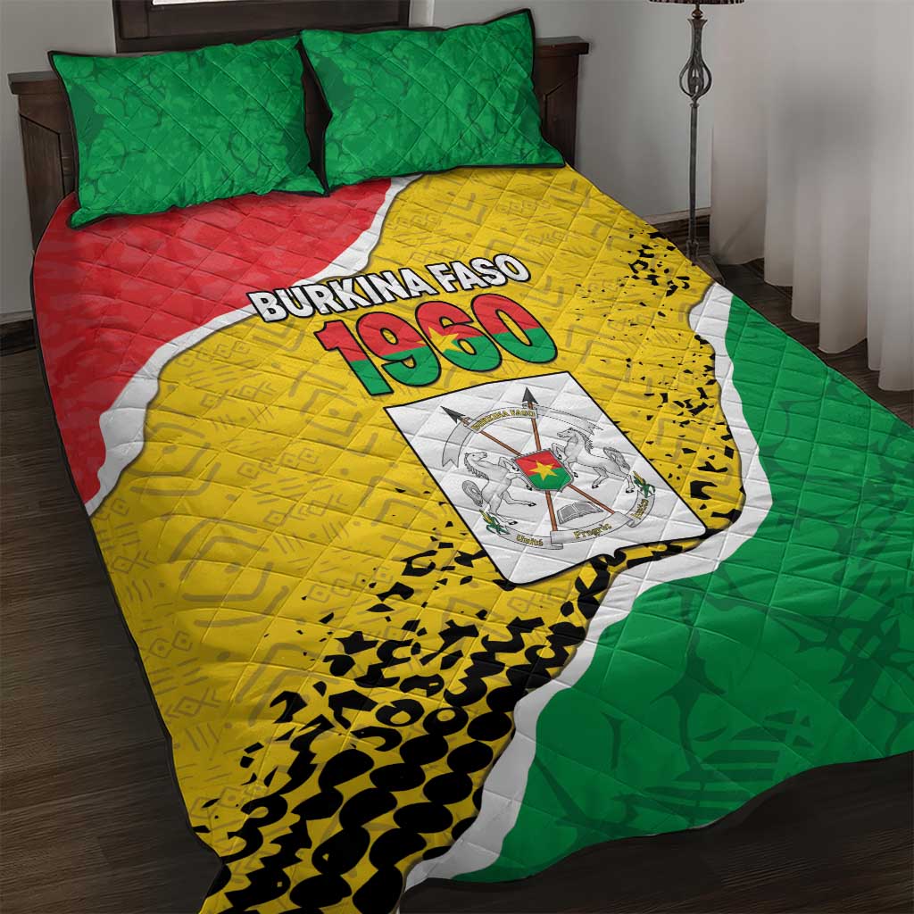 Happy Burkina Faso Quilt Bed Set Independence Day - Bogolan Pattern LT15