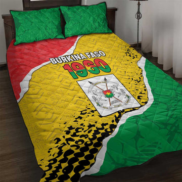 Happy Burkina Faso Quilt Bed Set Independence Day - Bogolan Pattern LT15