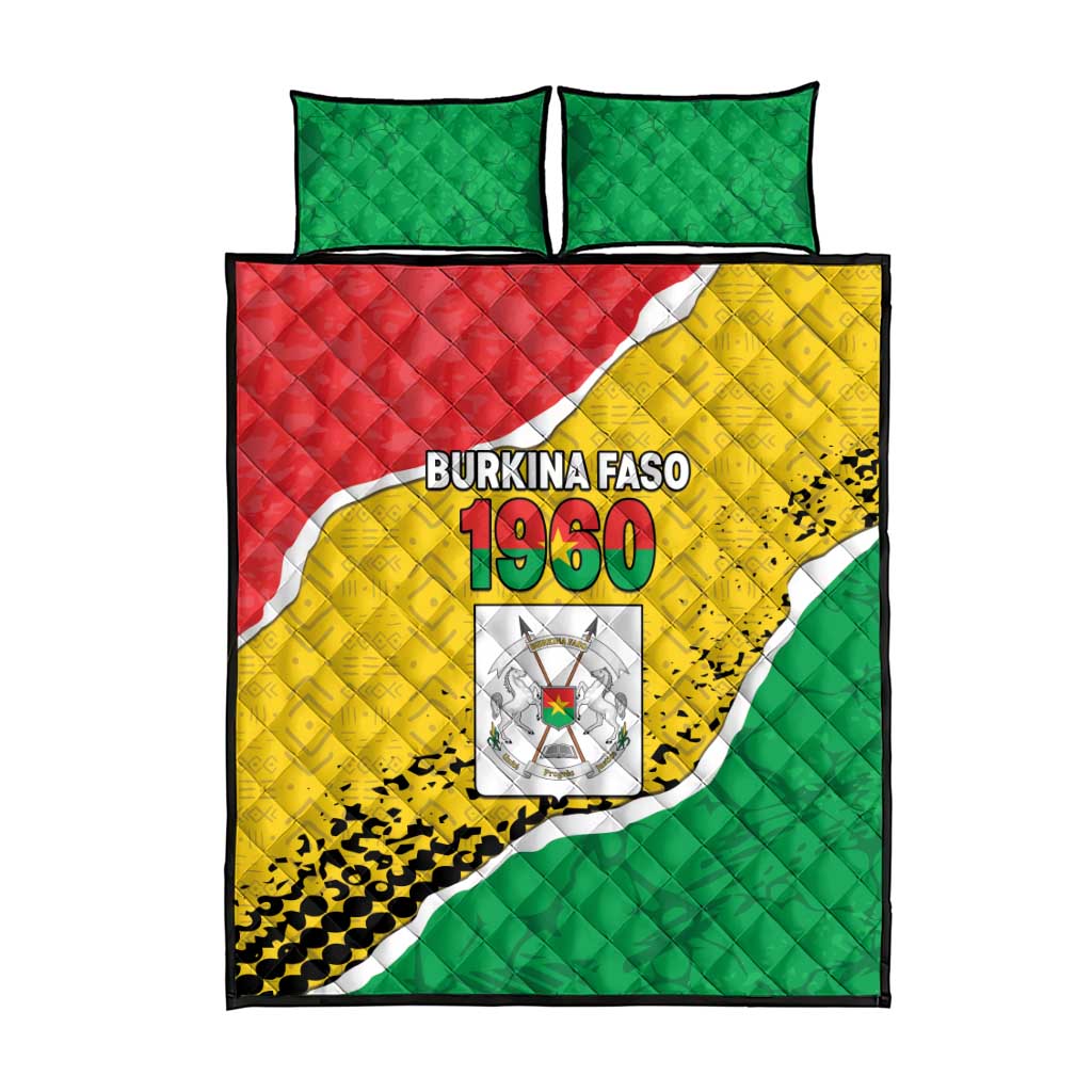Happy Burkina Faso Quilt Bed Set Independence Day - Bogolan Pattern LT15