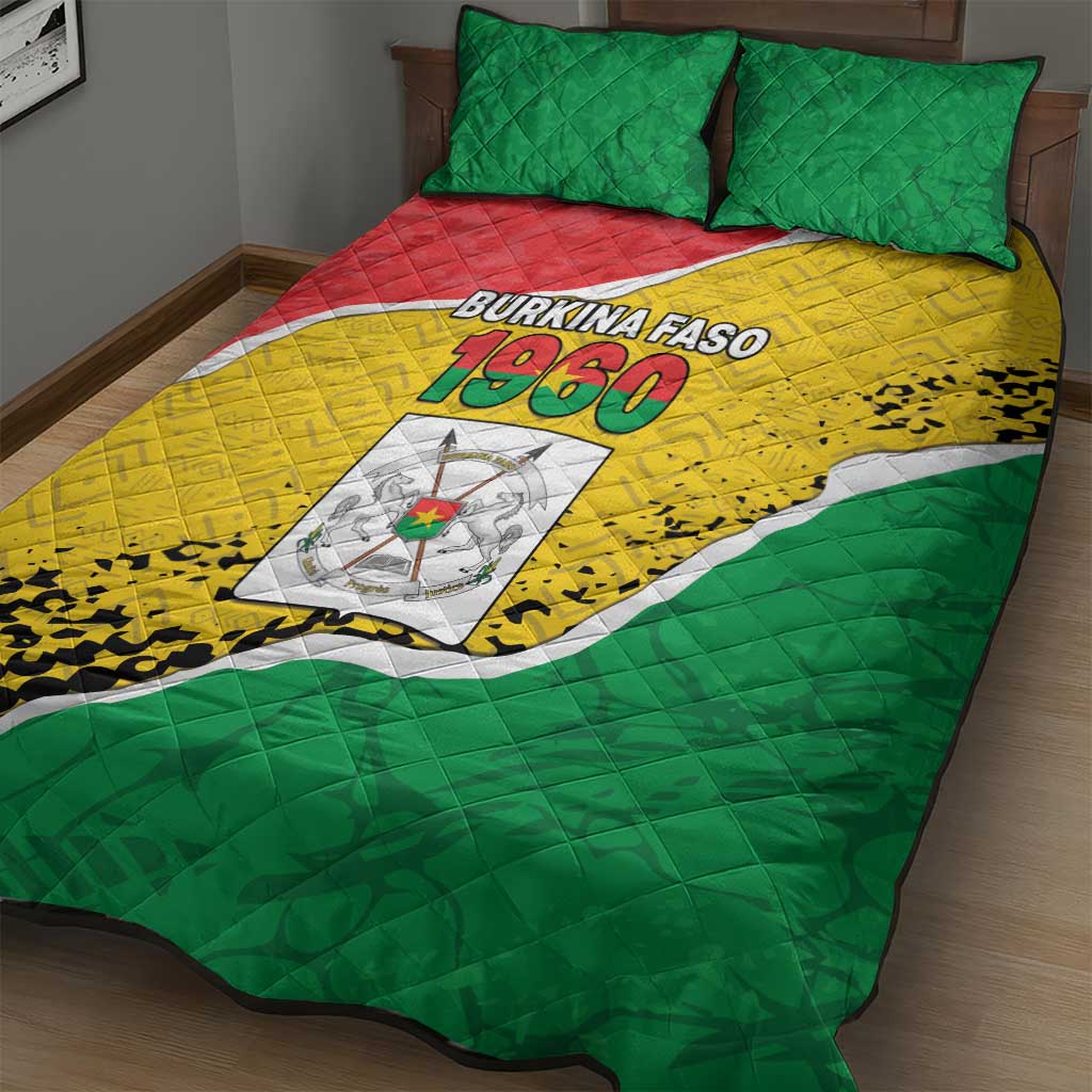 Happy Burkina Faso Quilt Bed Set Independence Day - Bogolan Pattern LT15