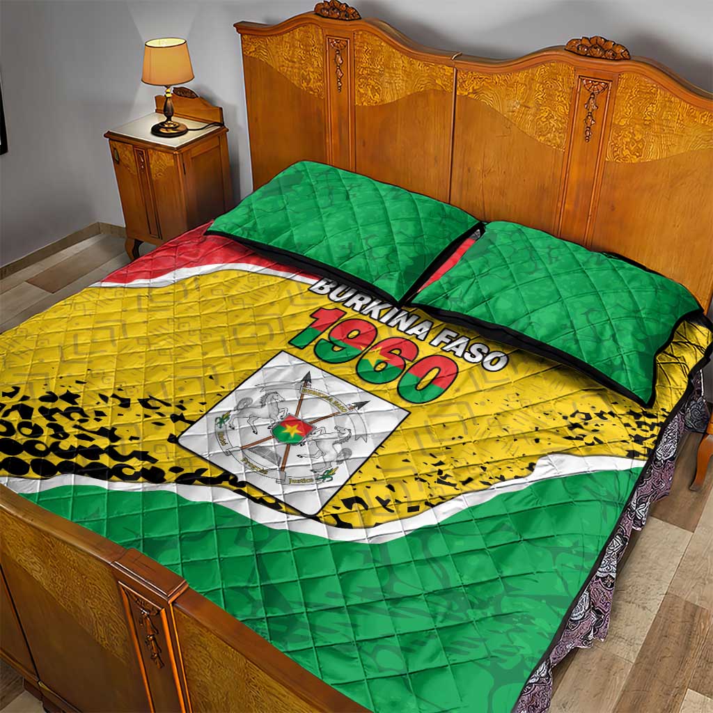 Happy Burkina Faso Quilt Bed Set Independence Day - Bogolan Pattern LT15