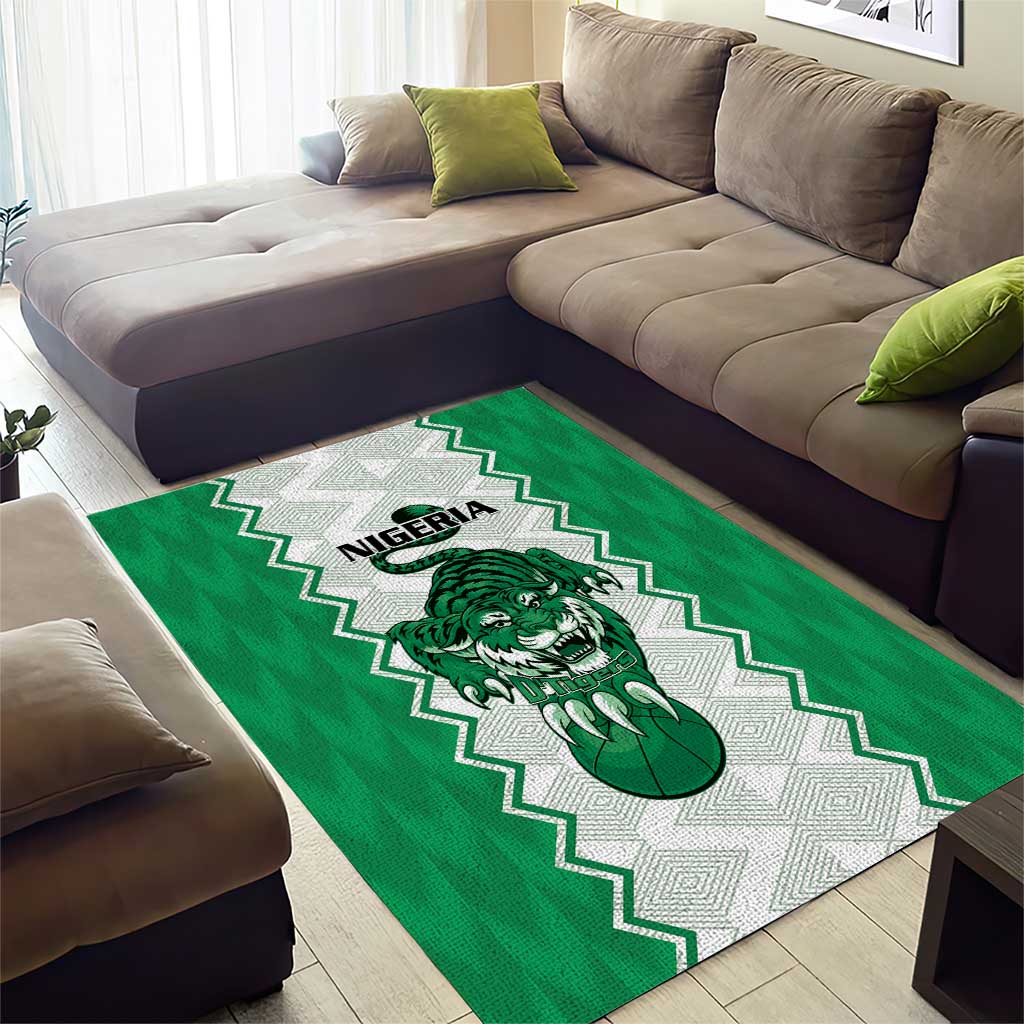 Afro Basketball Nigeria Area Rug Go Champions DTigers LT15