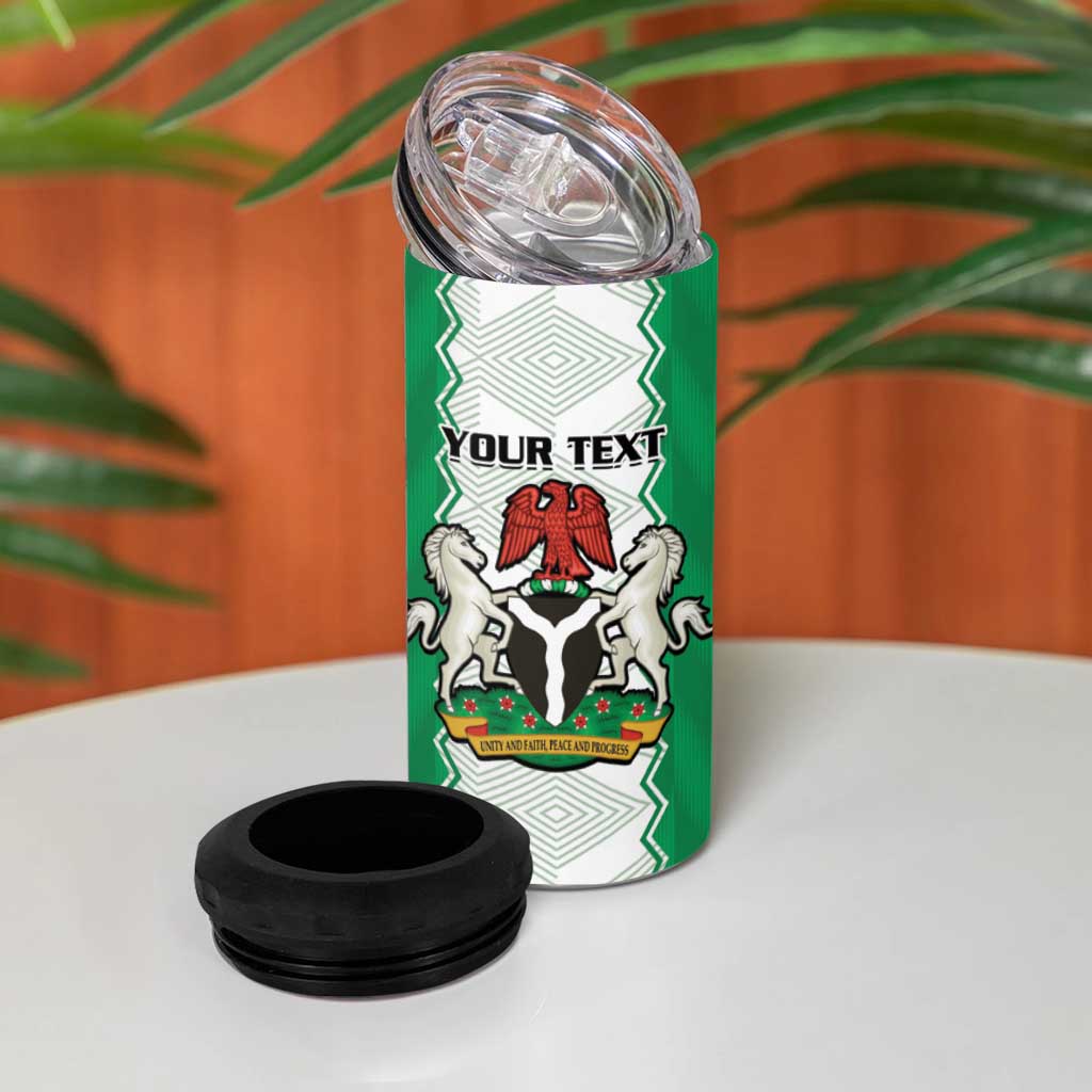 Afro Basketball Custom Nigeria 4 in 1 Can Cooler Tumbler Go Champions DTigers LT15