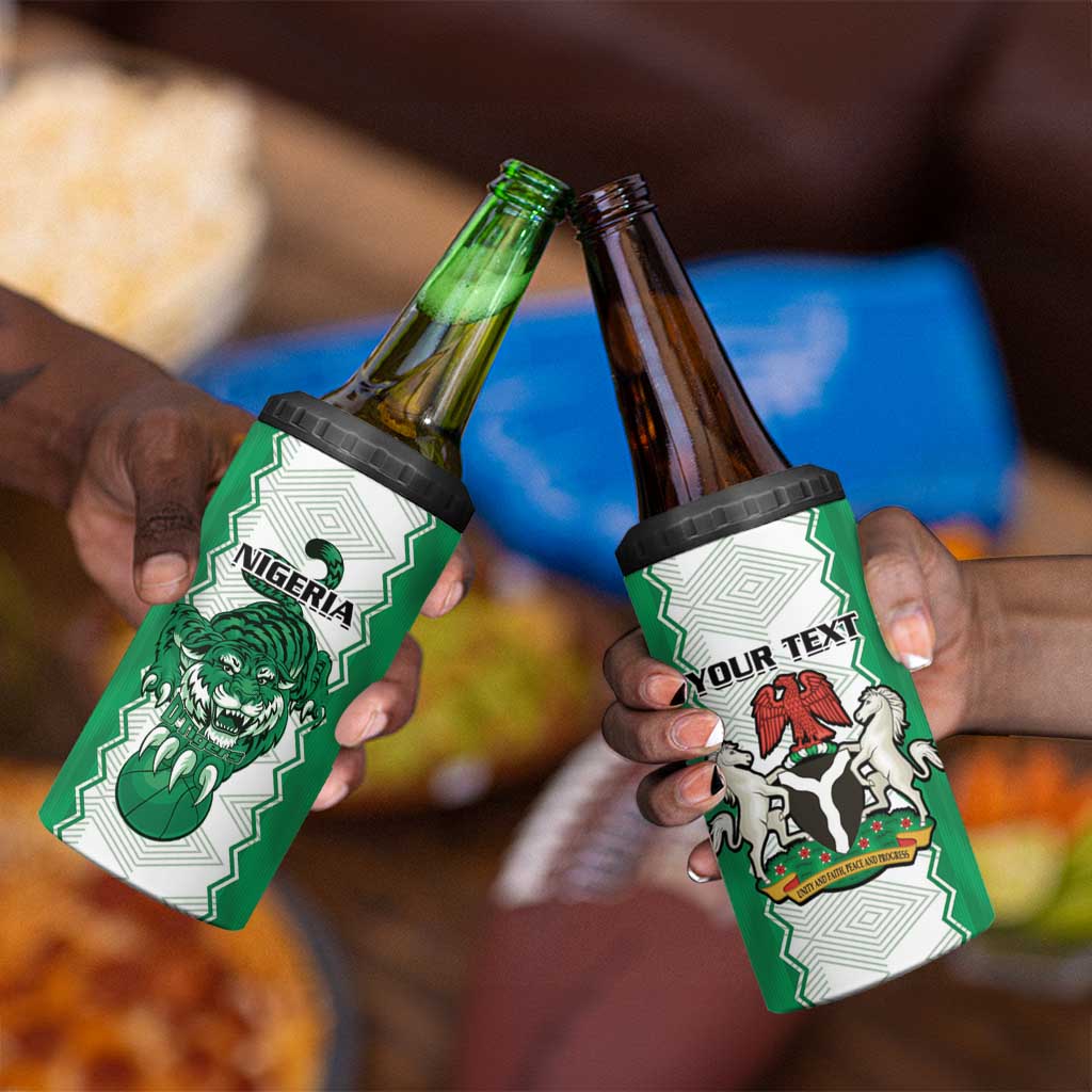 Afro Basketball Custom Nigeria 4 in 1 Can Cooler Tumbler Go Champions DTigers LT15