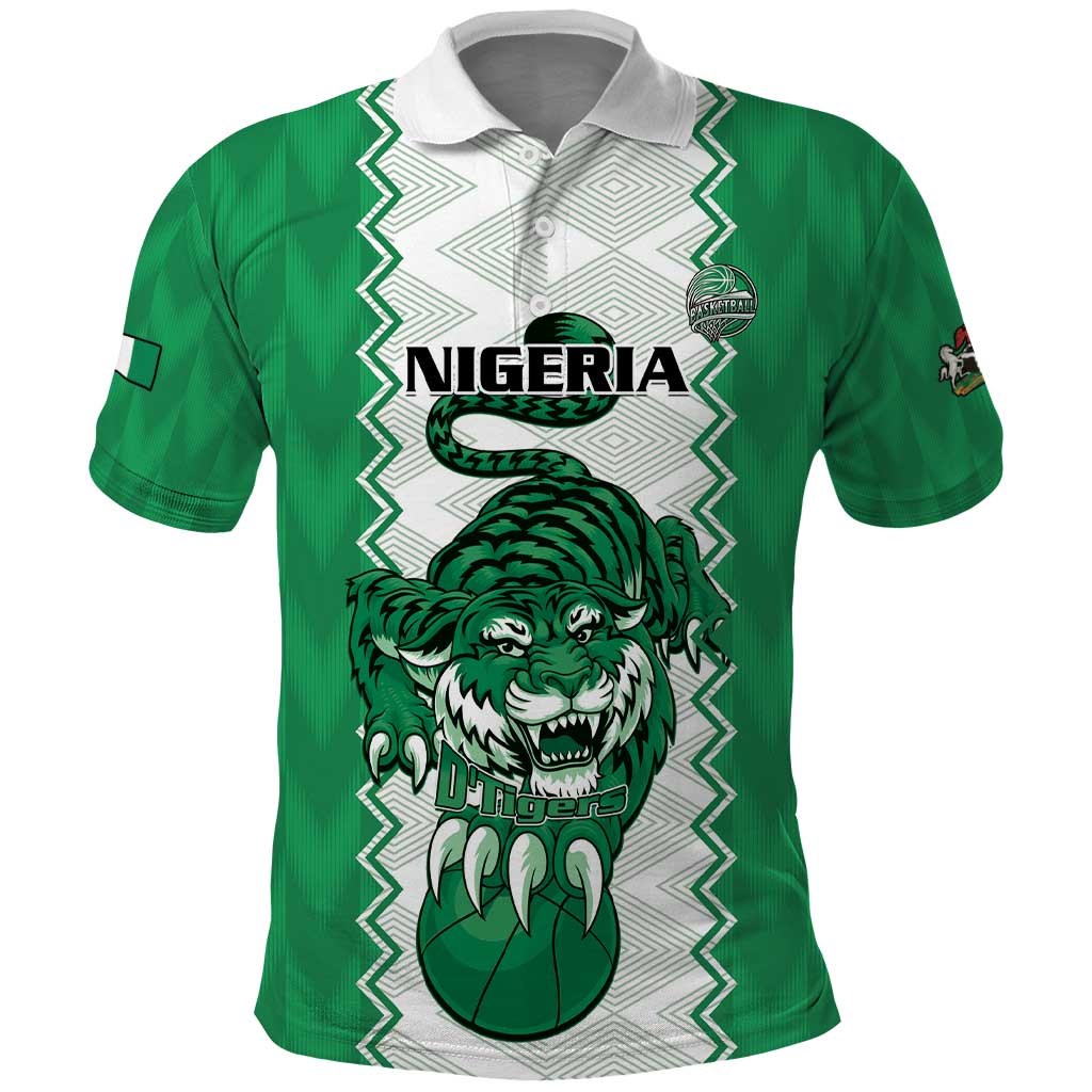Nigeria Basketball Custom Polo Shirt Go DTigers LT15