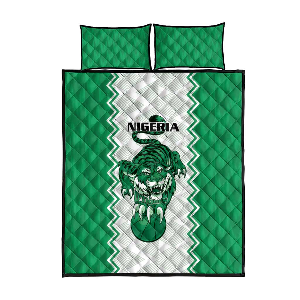 Afro Basketball Nigeria Quilt Bed Set Go Champions DTigers LT15