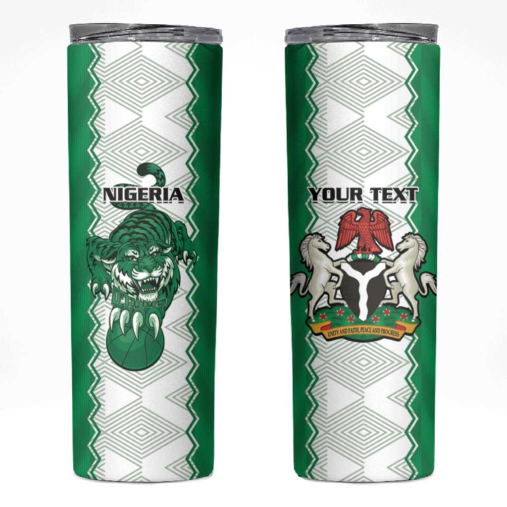 Afro Basketball Custom Nigeria Skinny Tumbler Go Champions DTigers LT15