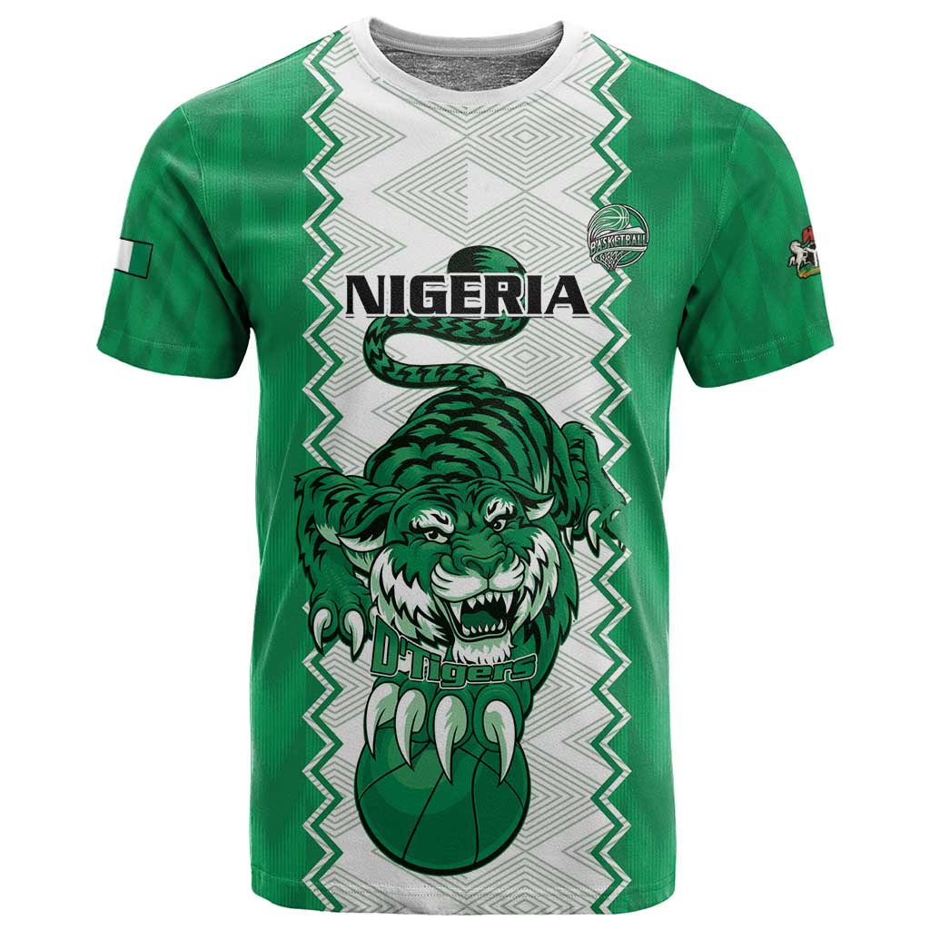 Afro Basketball Custom Nigeria T shirt Go Champions DTigers LT15