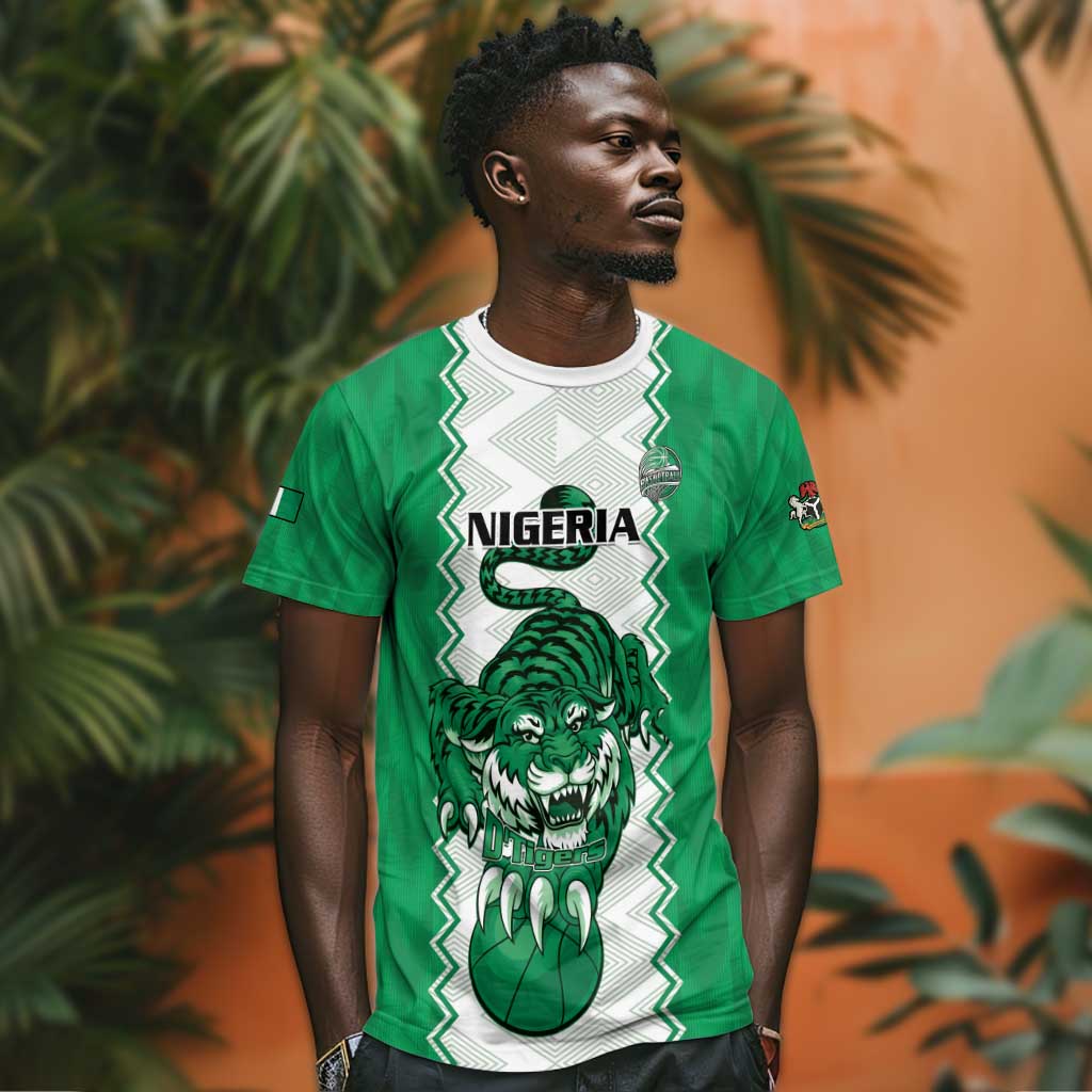 Afro Basketball Custom Nigeria T shirt Go Champions DTigers LT15