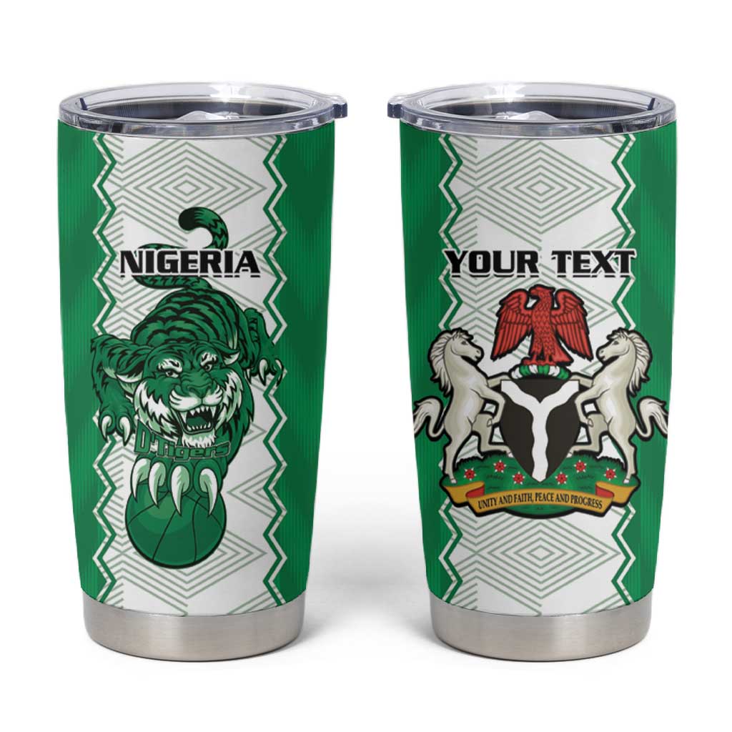 Afro Basketball Custom Nigeria Tumbler Cup Go Champions DTigers LT15