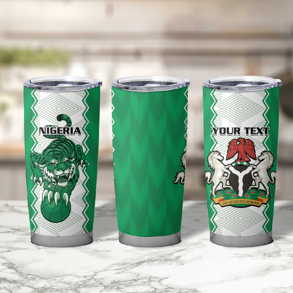 Afro Basketball Custom Nigeria Tumbler Cup Go Champions DTigers LT15