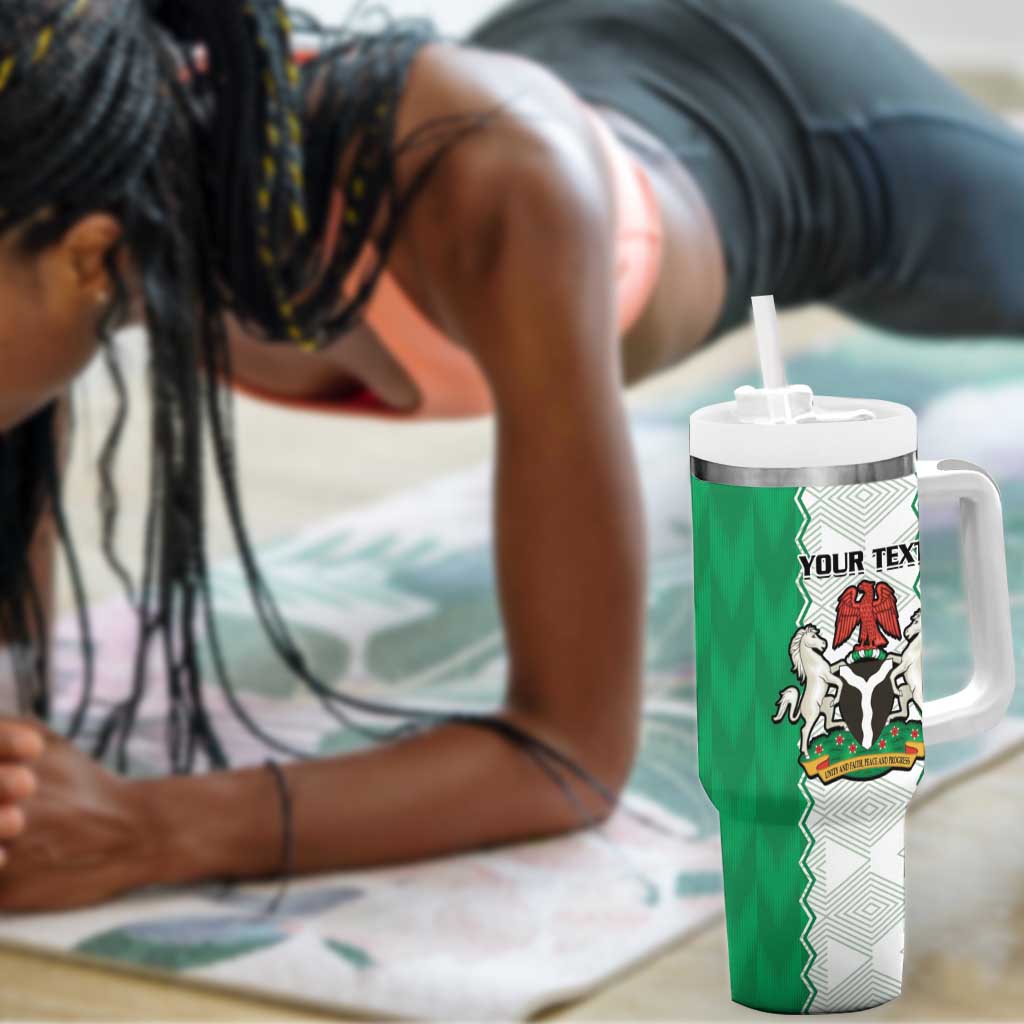 Afro Basketball Custom Nigeria Tumbler With Handle Go Champions DTigers LT15
