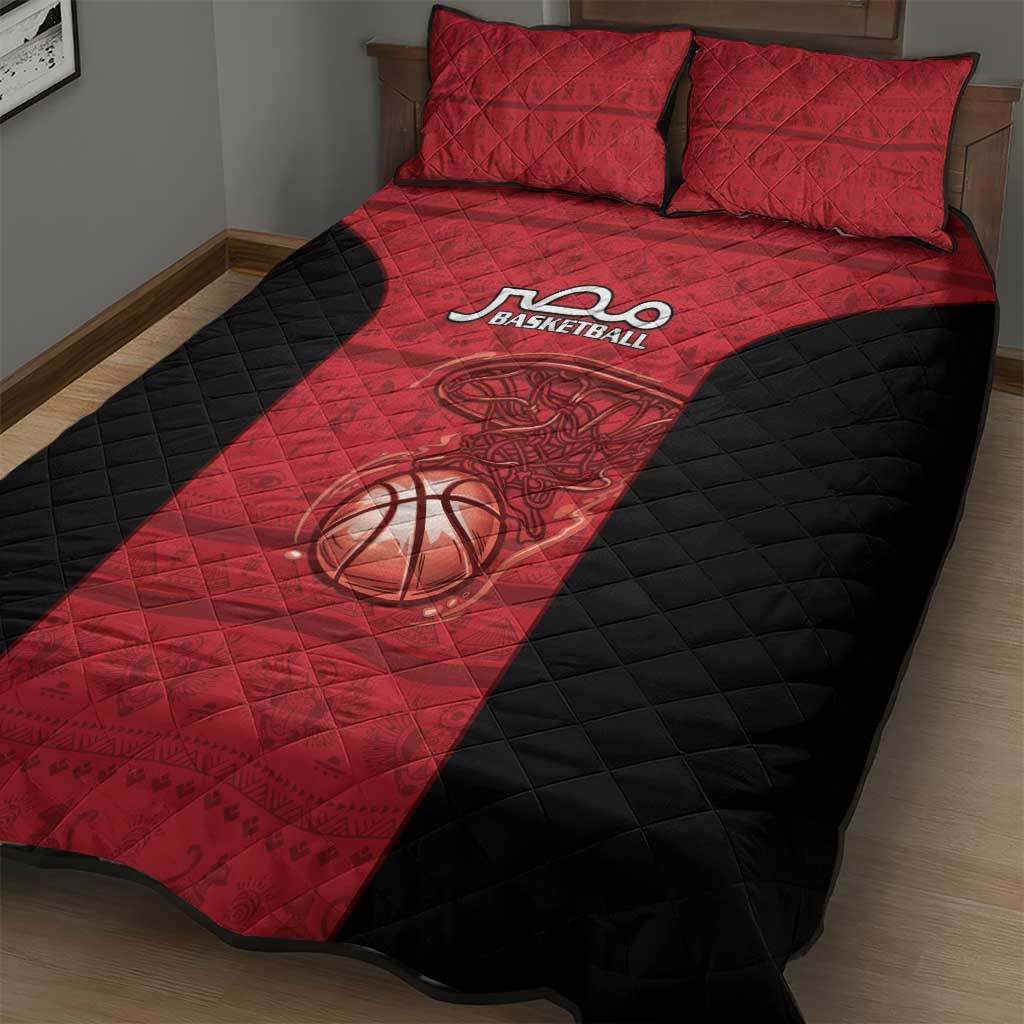 Afro Basketball Egypt Quilt Bed Set Come On Pharaohs LT15
