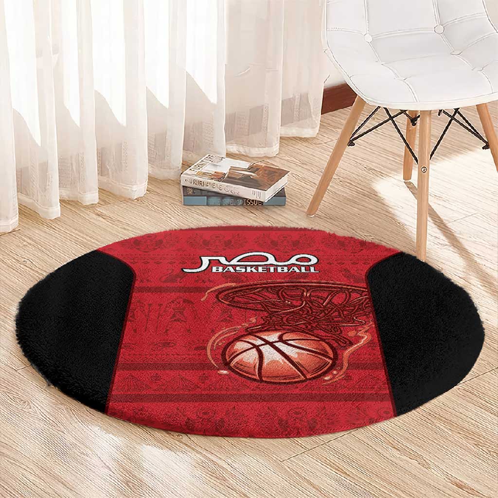 Afro Basketball Egypt Round Carpet Come On Pharaohs LT15