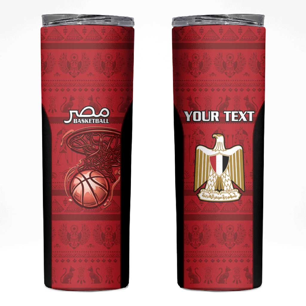Afro Basketball Custom Egypt Skinny Tumbler Come On Pharaohs LT15