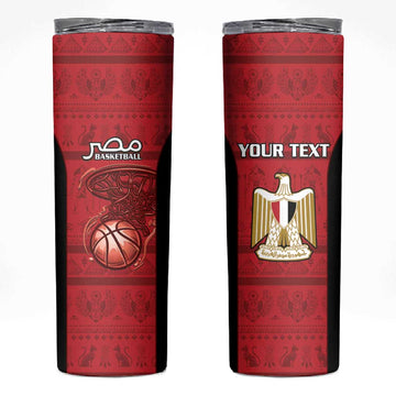 Afro Basketball Custom Egypt Skinny Tumbler Come On Pharaohs LT15