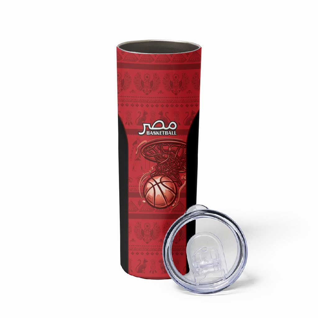 Afro Basketball Custom Egypt Skinny Tumbler Come On Pharaohs LT15
