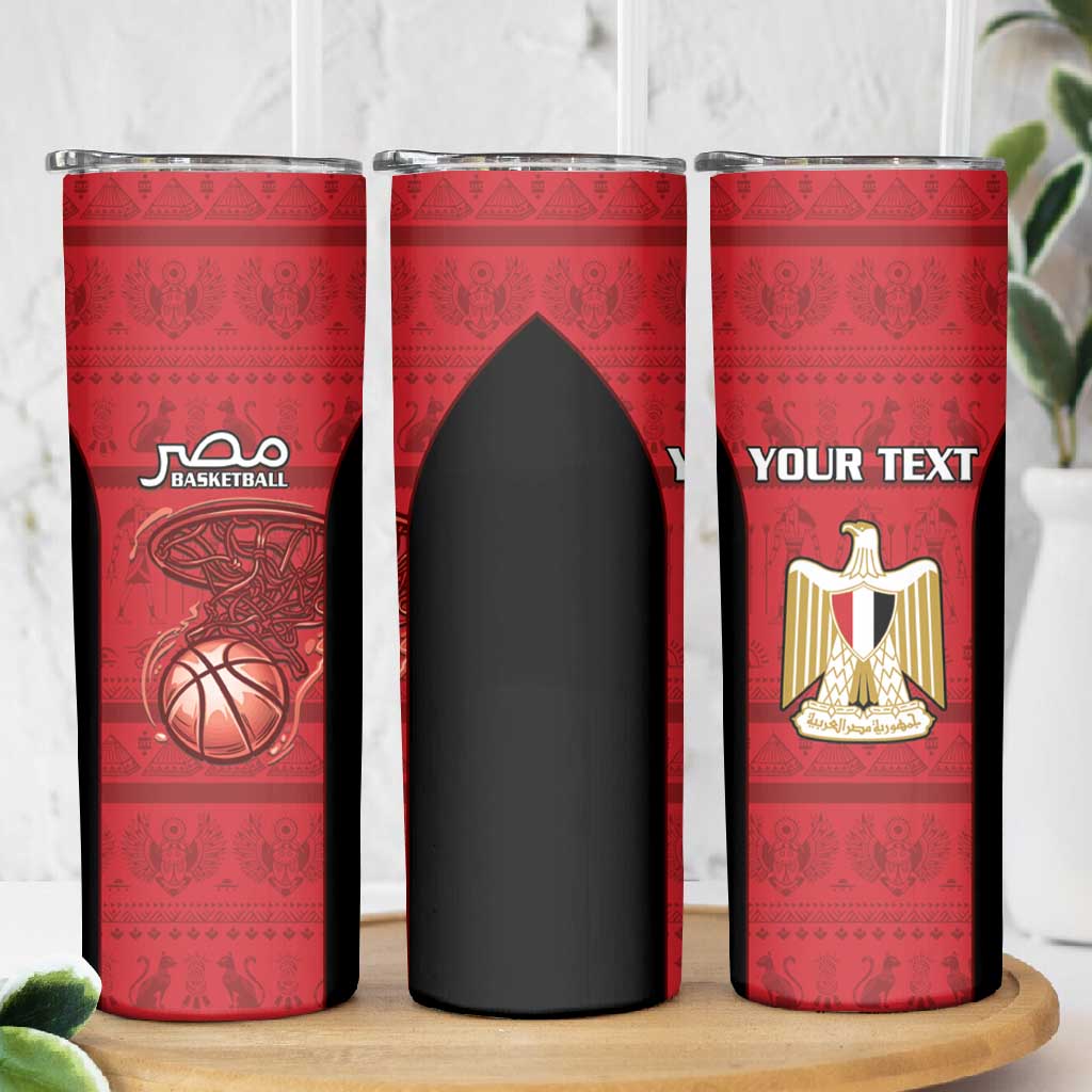 Afro Basketball Custom Egypt Skinny Tumbler Come On Pharaohs LT15