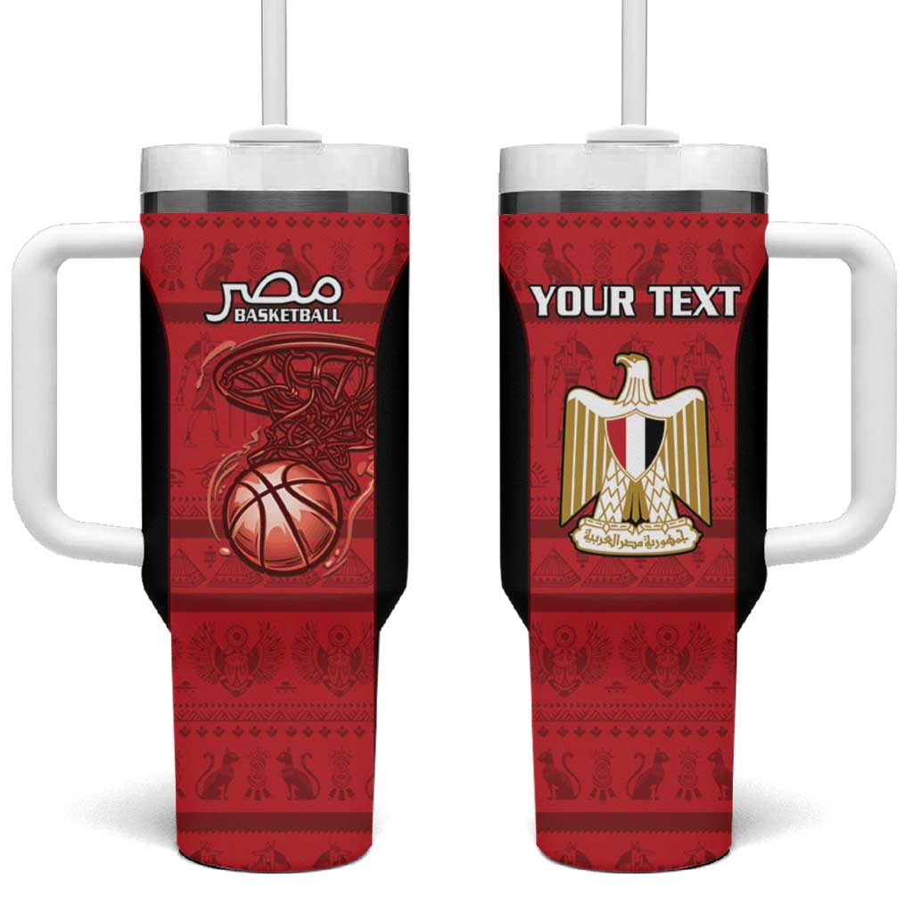 Afro Basketball Custom Egypt Tumbler With Handle Come On Pharaohs LT15