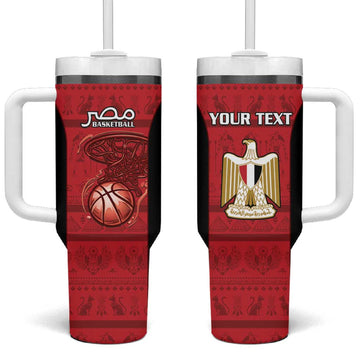 Afro Basketball Custom Egypt Tumbler With Handle Come On Pharaohs LT15