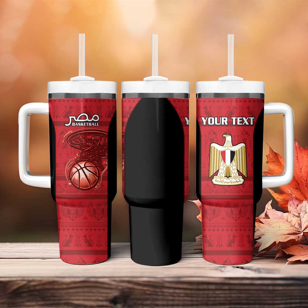 Afro Basketball Custom Egypt Tumbler With Handle Come On Pharaohs LT15