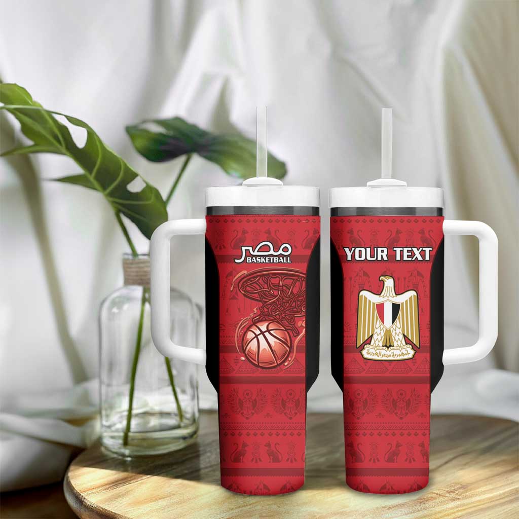 Afro Basketball Custom Egypt Tumbler With Handle Come On Pharaohs LT15