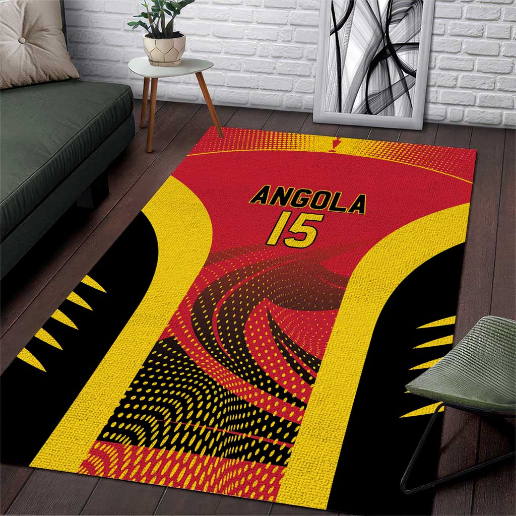 Afro Basketball Custom Angola Area Rug Go Champions LT15