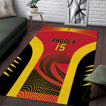 Afro Basketball Custom Angola Area Rug Go Champions LT15
