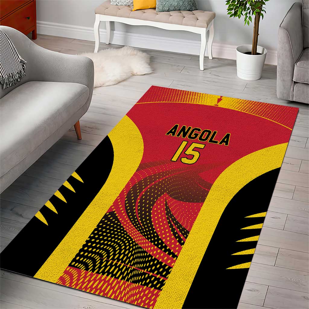 Afro Basketball Custom Angola Area Rug Go Champions LT15