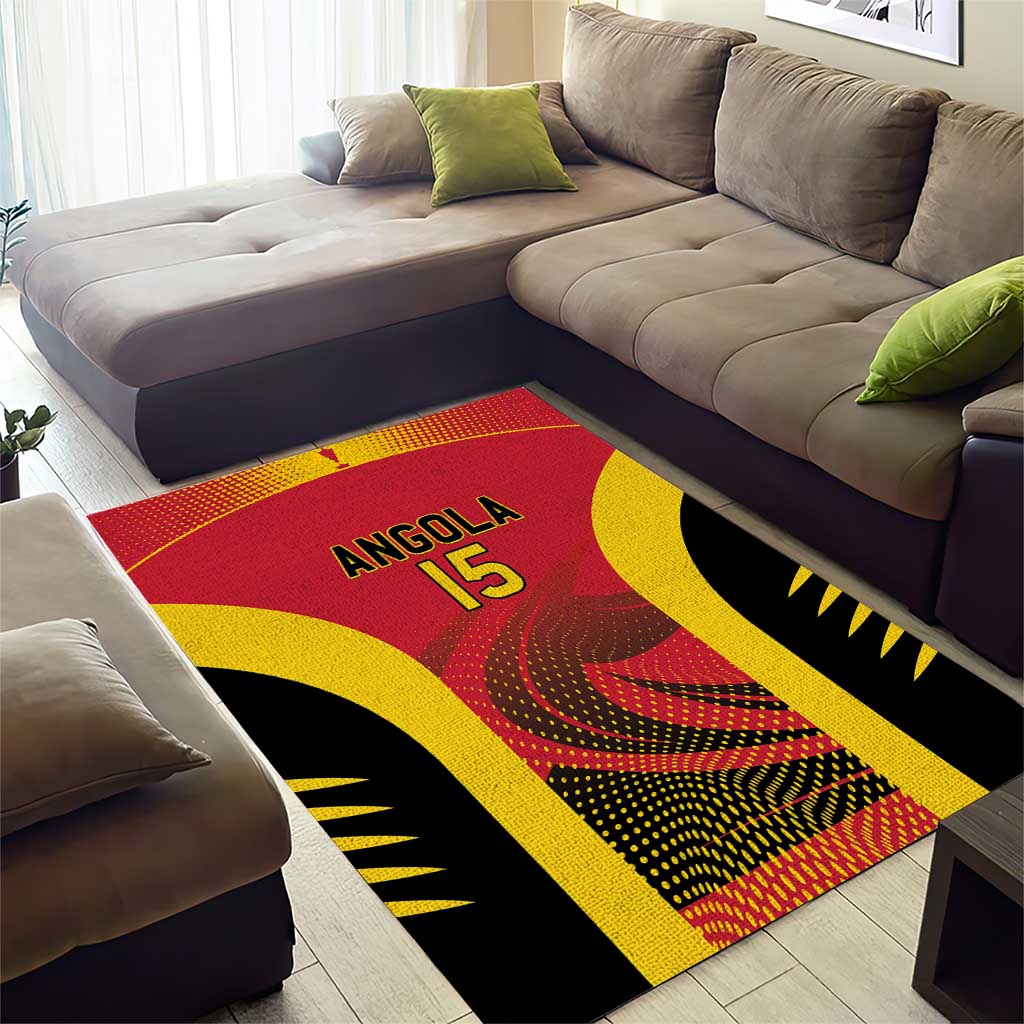 Afro Basketball Custom Angola Area Rug Go Champions LT15
