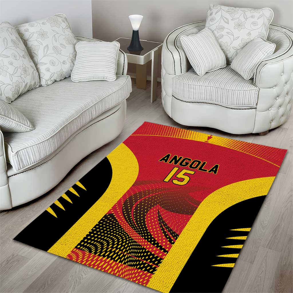 Afro Basketball Custom Angola Area Rug Go Champions LT15